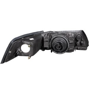 FORD MUSTANG 99-04 CRYSTAL HEADLIGHTS W/ CHROME HOUSING - Image 2
