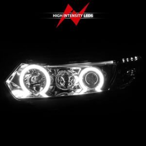 Honda Civic 06-11 2DR Projector Headlights Chrome W/ Rx Halo - Image 6
