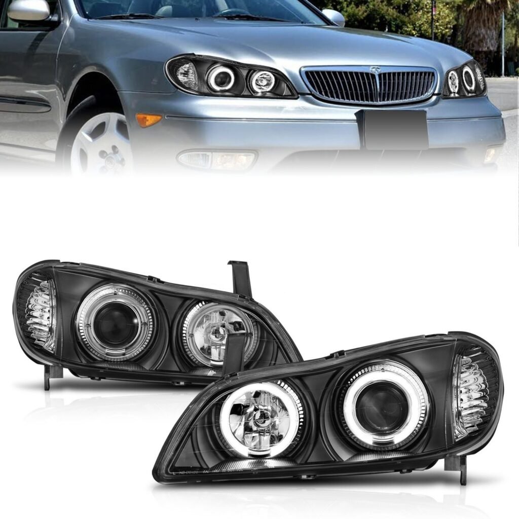 Infiniti I-30 00-01 / I-35 02-04 Projector Headlights Black