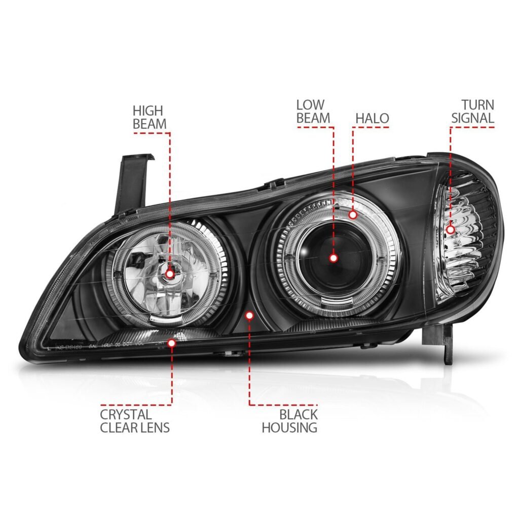 Infiniti I-30 00-01 / I-35 02-04 Projector Headlights Black