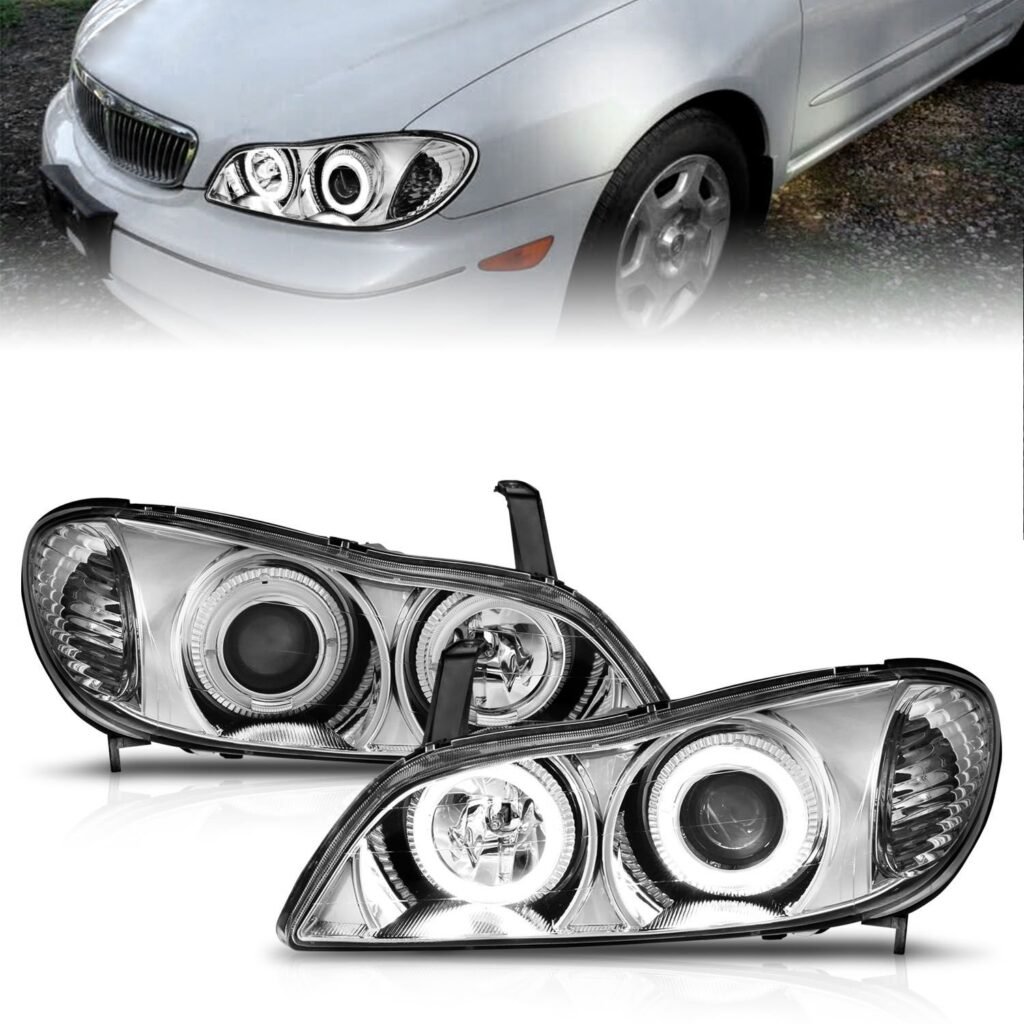 Infiniti I-30 00-01 / I-35 02-04 Projector Headlights Chrome