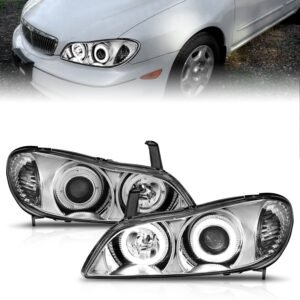 Infiniti I-30 00-01 / I-35 02-04 Projector Headlights Chrome - Image 6