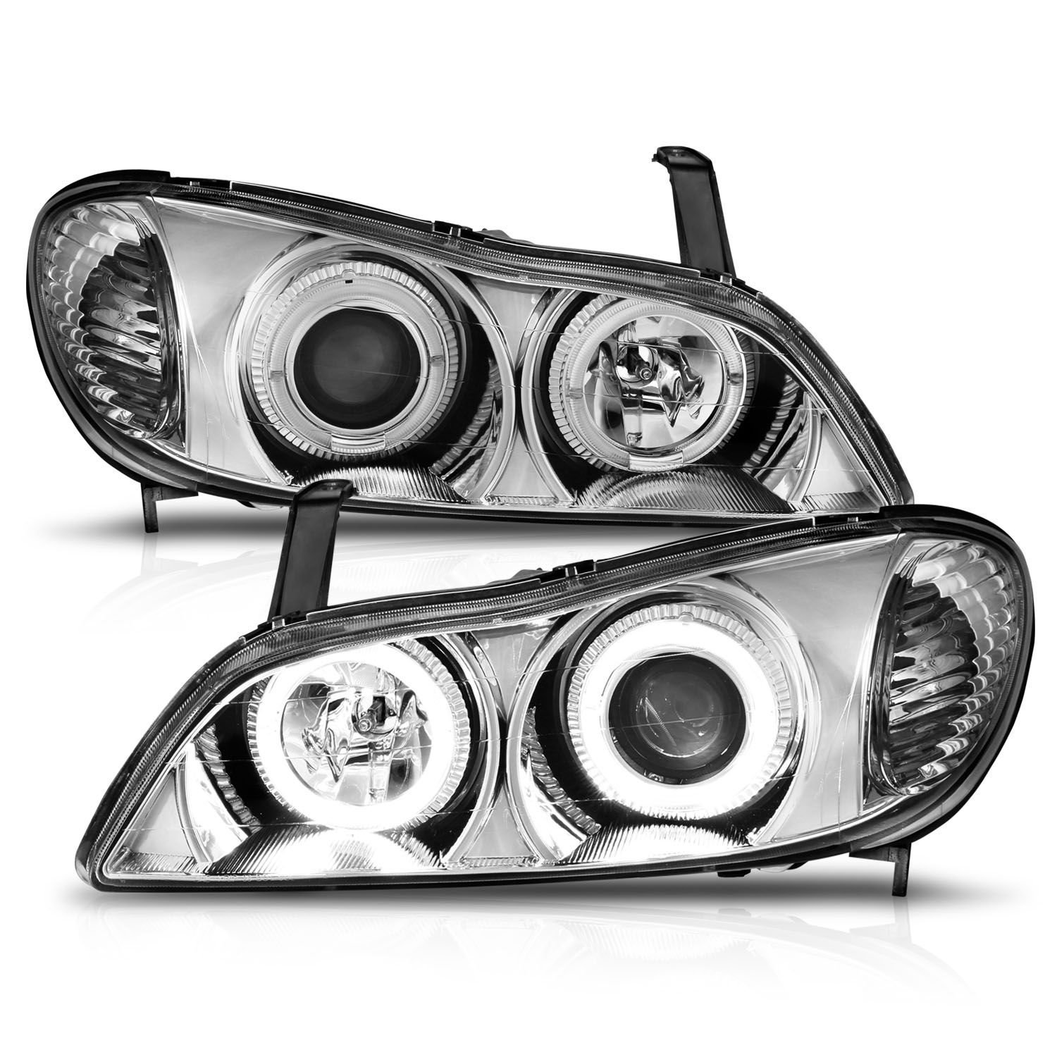Infiniti I-30 00-01 / I-35 02-04 Projector Headlights Chrome - Image 1