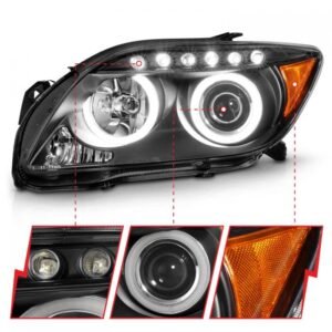 Scion TC 05-10 Projector Headlights Black W/ Rx Halo - Image 3