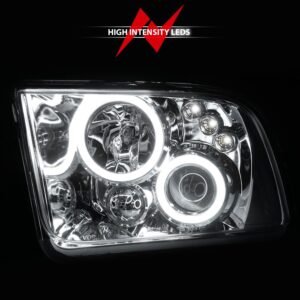 Ford Mustang 05-09 Projector Headlights Chrome W/Rx Halo - Image 6