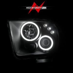 Ford Mustang 05-09 Projector Headlights Black W/Rx Halo - Image 6