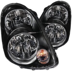 Infiniti G35 03-05 4DR Crystal Headlights Black - Image 1