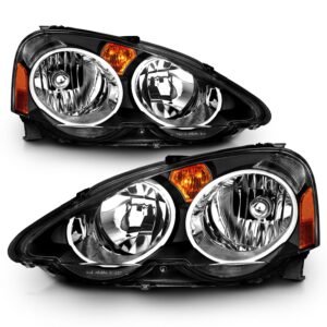 Acura RSX 02-04 Crystal Headlights Black - Image 2