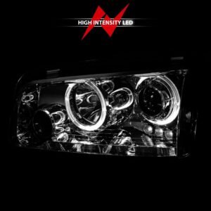 Dodge Charger 06-10 Projector Headlights Chrome W/ Rx Halo(for Halogen Models Only) - Image 6
