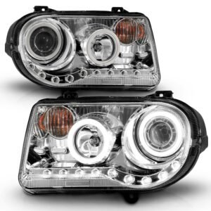 Chrysler 300C 05-10 Projector Headlights G2 Chrome W/ Rx Halo - Image 2