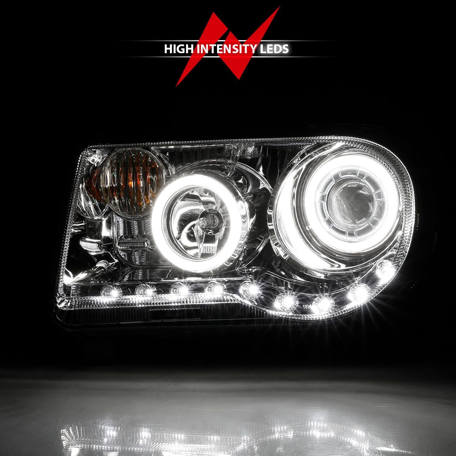 Chrysler 300C 05-10 Projector Headlights G2 Chrome W/ Rx Halo - Image 6