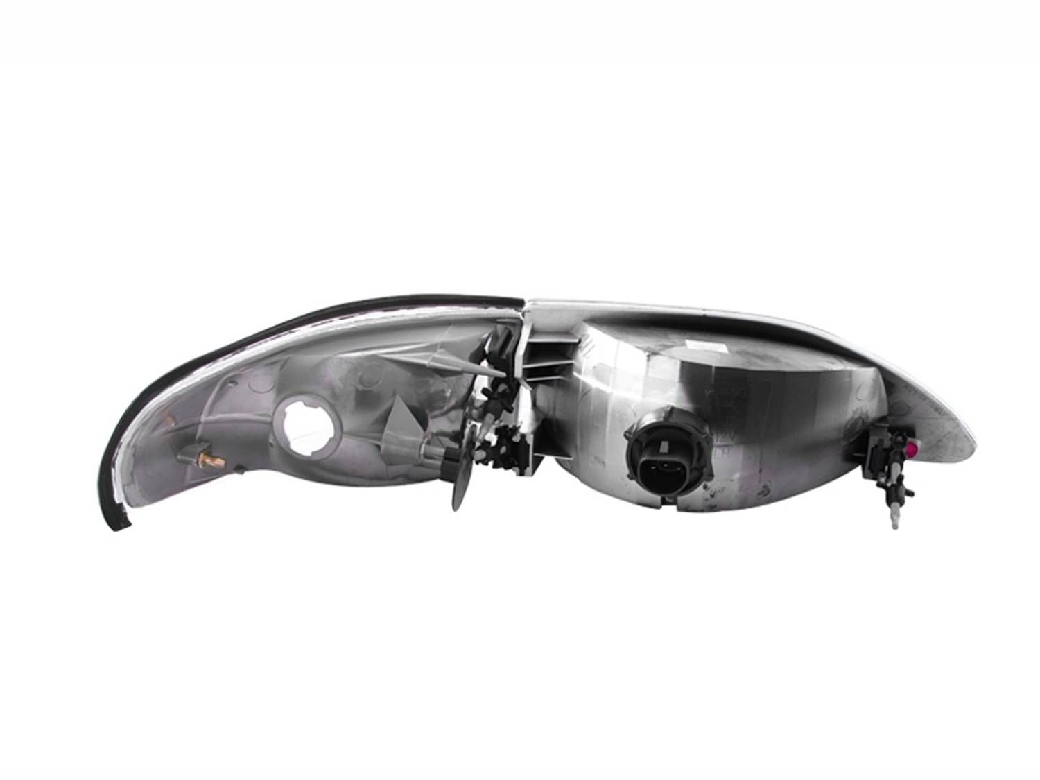 FORD MUSTANG 94-98 CRYSTAL HEADLIGHTS CHROME w/ CORNER LIGHT 2PC - Image 2