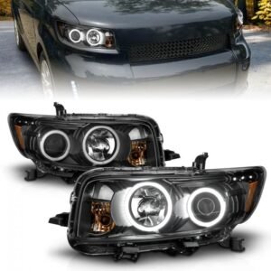 Scion Xb 08-10 Projector Headlights Black W/ Rx Halo - Image 1