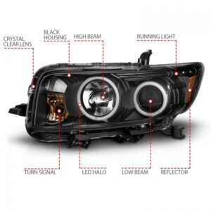 Scion Xb 08-10 Projector Headlights Black W/ Rx Halo - Image 4