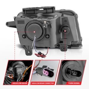 Chevy Camaro 10-13 Projector Headlights Chrome W/ Rx Halo - Image 5