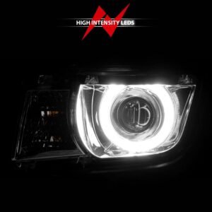 Chevy Camaro 10-13 Projector Headlights Chrome W/ Rx Halo - Image 6