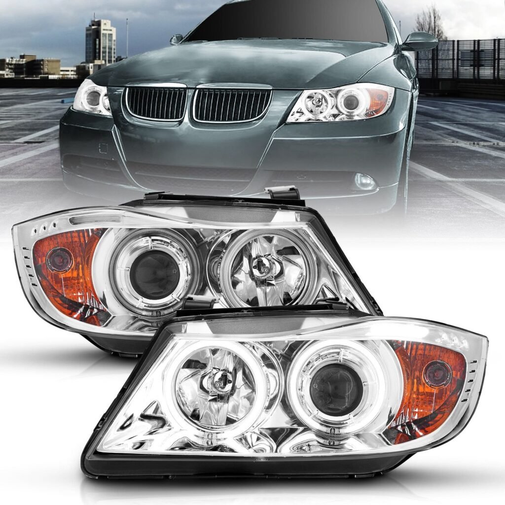 BMW 3 Series E90/E91 06-08 Projector Headlights Chrome