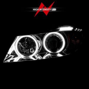 BMW 3 Series E90/E91 06-08 Projector Headlights Chrome - Image 6