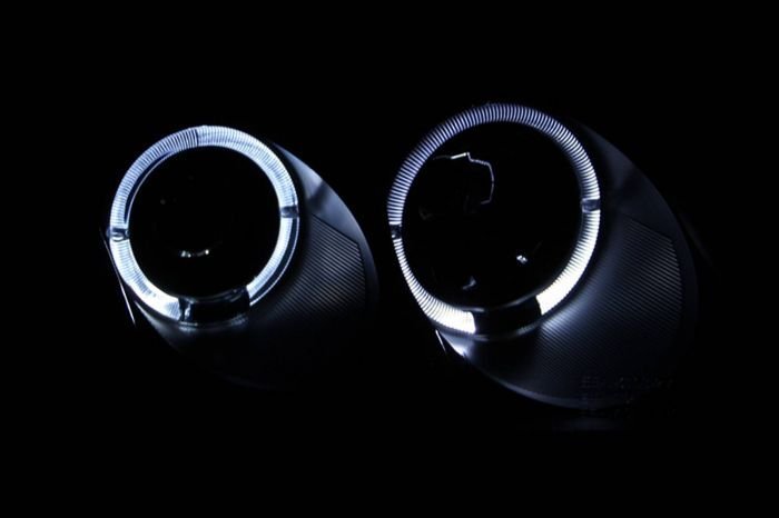 Volkswagen Passat 01-05 G2 Projector Headlights Black W/ Halo