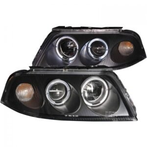 Volkswagen Passat 01-05 G2 Projector Headlights Black W/ Halo - Image 1