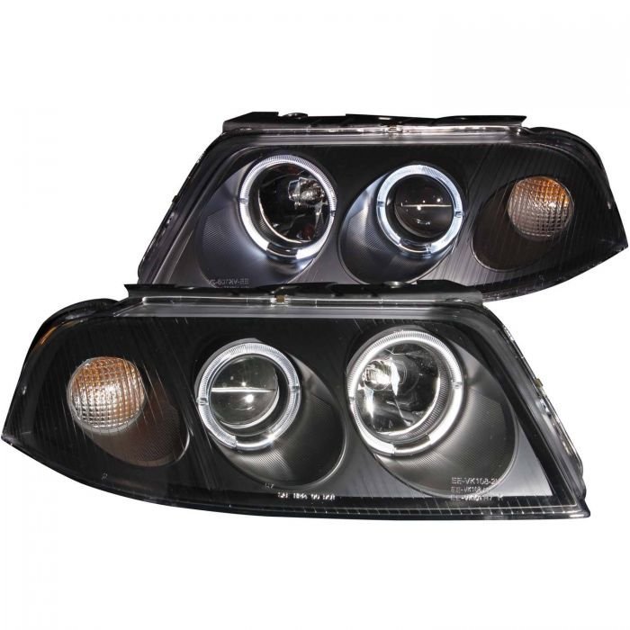 Volkswagen Passat 01-05 G2 Projector Headlights Black W/ Halo