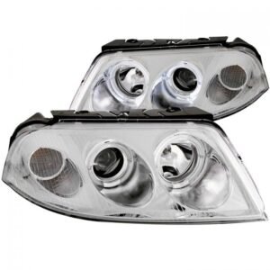 Volkswagen Passat 01-05 G2 Projector Headlights Chrome W/ Halo - Image 1