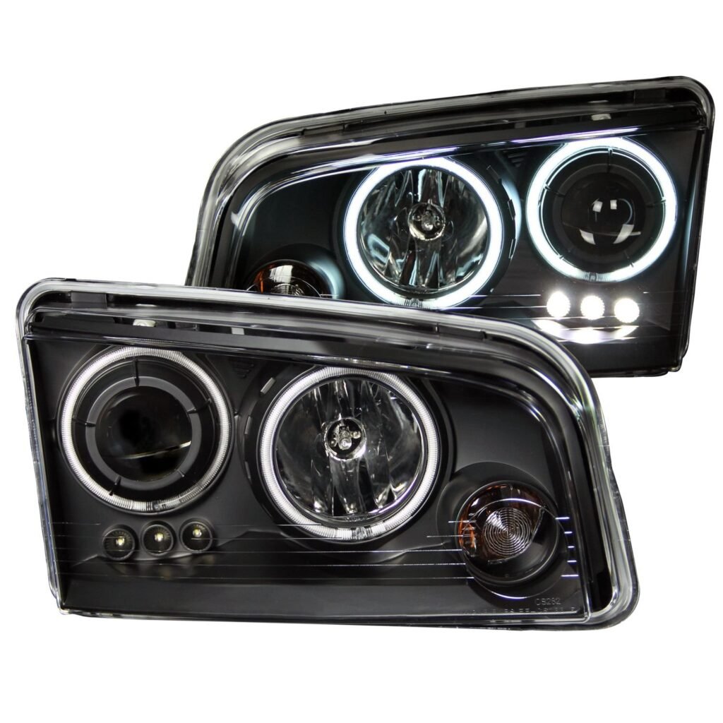 Dodge Charger 06-10 Projector Headlights Black Housing