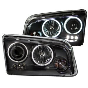 Dodge Charger 06-10 Projector Headlights Black Housing - Image 1