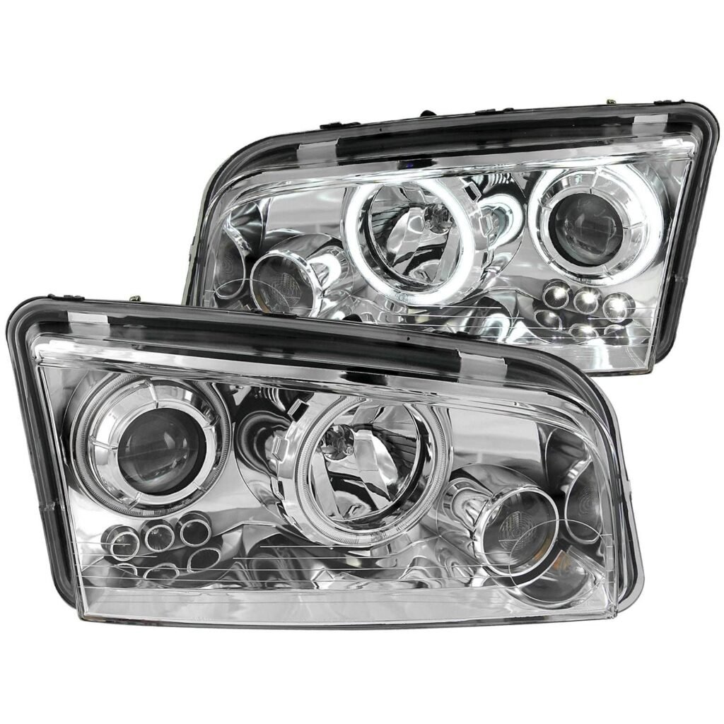 Dodge Charger 06-10 Projector Headlights Chrome Housing