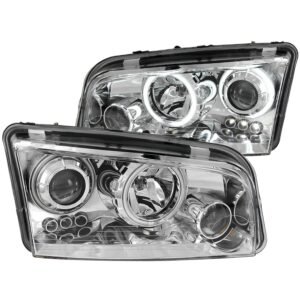Dodge Charger 06-10 Projector Headlights Chrome Housing - Image 1