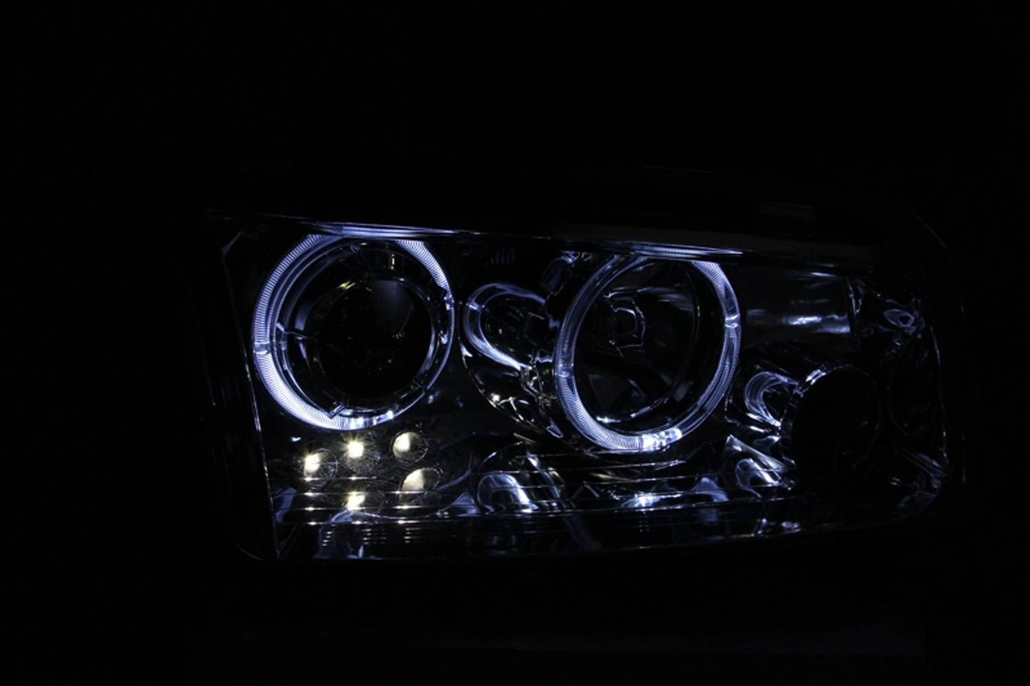 Dodge Charger 06-10 Projector Headlights Chrome Housing - Image 3