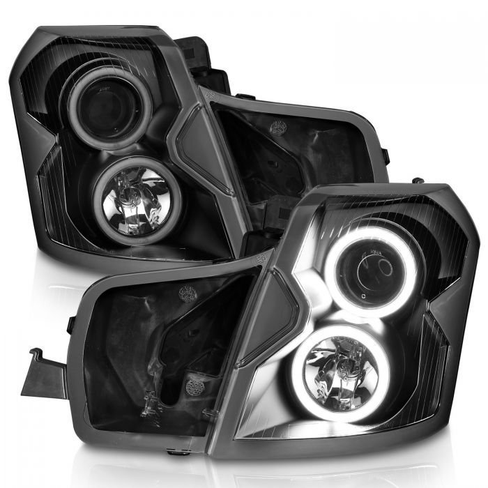 Cadillac CTS 03-07 Projector Headlights Black