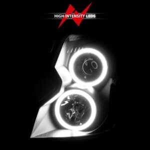 Cadillac CTS 03-07 Projector Headlights Black - Image 6