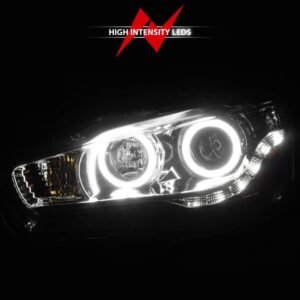 Mitsubishi Lancer 08-15 Projector Headlights Chrome W/ Rx Halo - Image 6