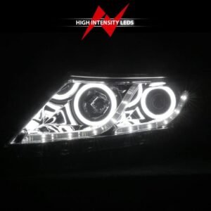 Kia Optima 11-13 Projector Headlights Chrome W/ RX Halo - Image 6