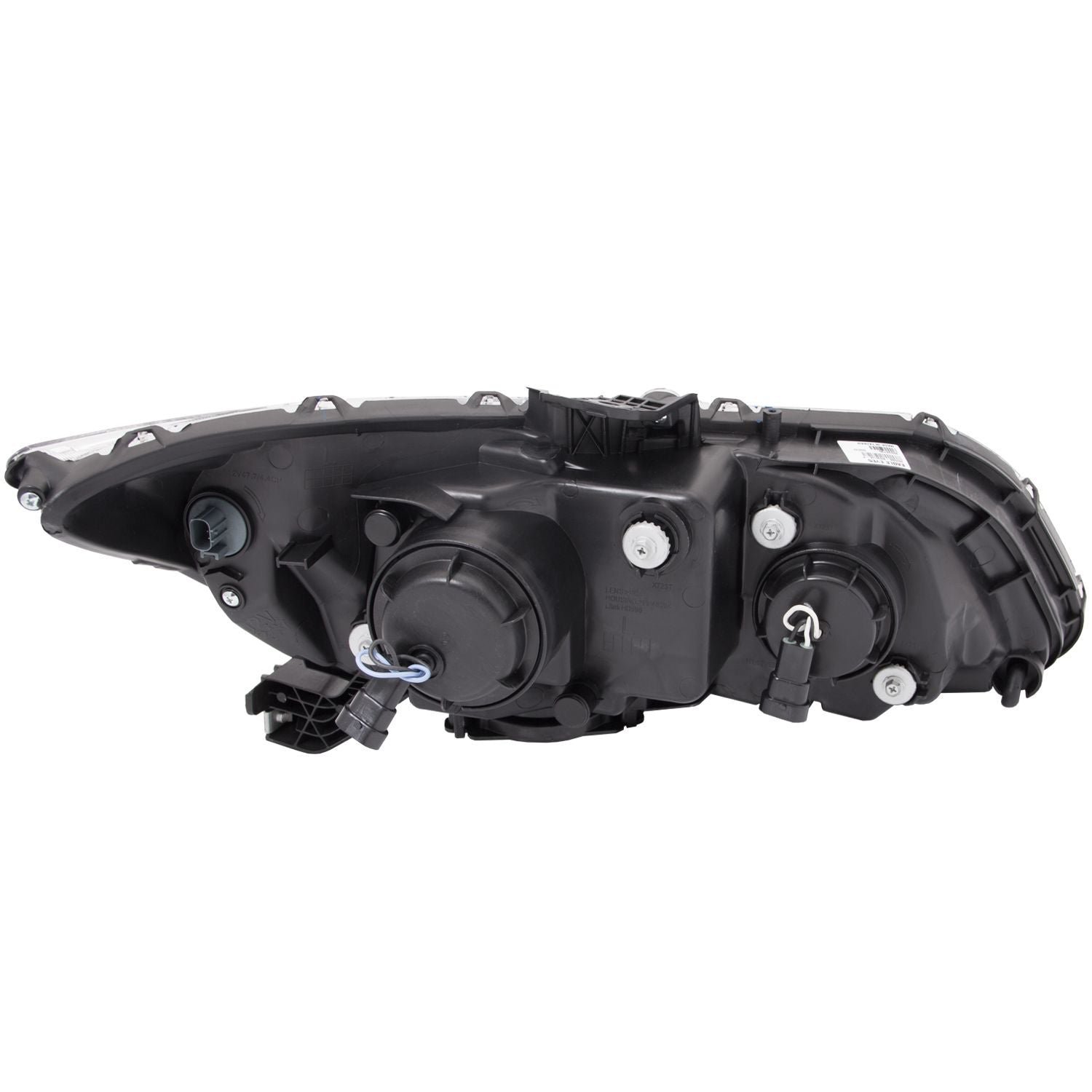 Honda Civic 2 DR 12-13 / 4 DR 12-15 Projector Headlights U-bar Black Clear - Image 2