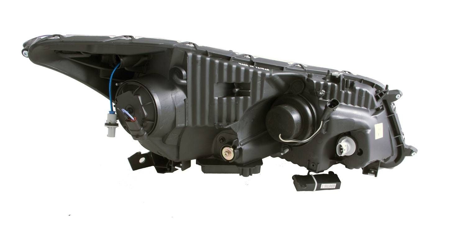 Honda Accord 08-12 4DR Projector Headlights U-bar Black Clear - Image 3