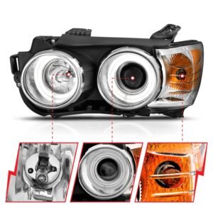 Chevy Sonic 12-15 4DR hatchback Projector Headlights - Chrome - Image 3