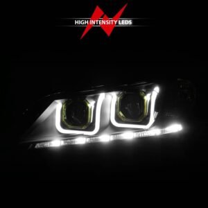 Honda Accord 13-15 4DR Projector Headlights U-bar Black Clear - Image 6