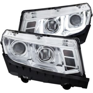 Chevy Camaro 14-15 Projector Headlights U-bar Chrome - Image 1