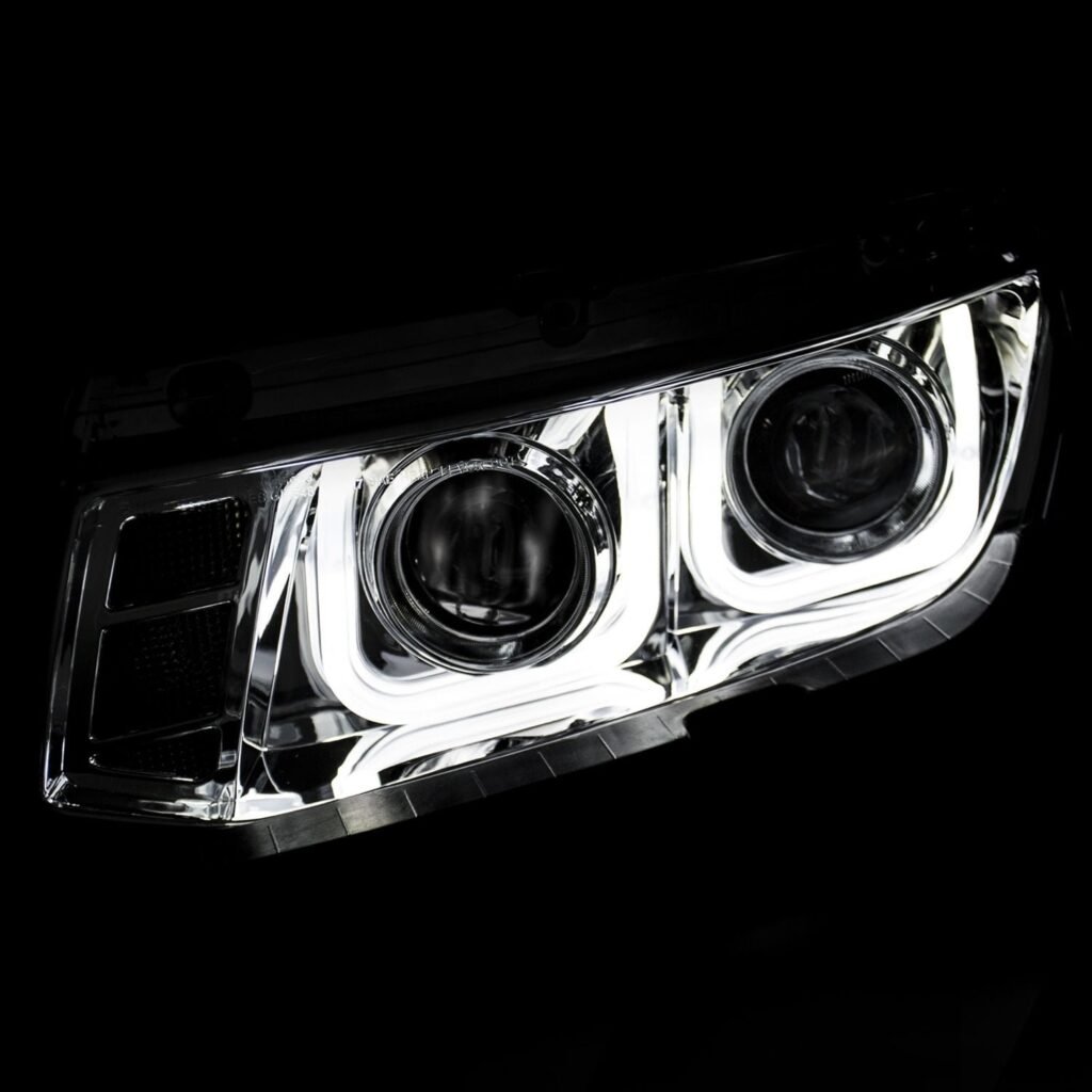 Chevy Camaro 14-15 Projector Headlights U-bar Chrome