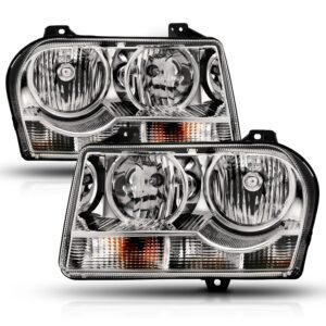 Chrysler 300 05-10 Crystal Headlight With Chrome Housing (for Halogen Models Only) - Image 5