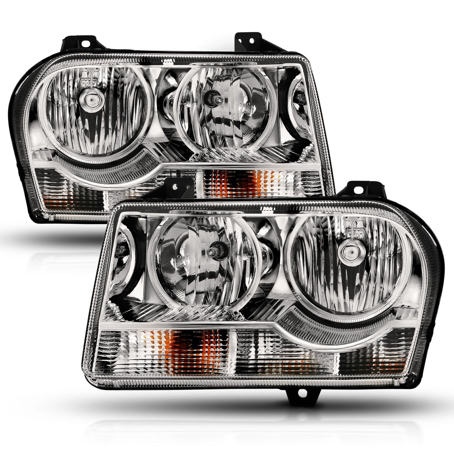 Chrysler 300 05-10 Crystal Headlight With Chrome Housing (for Halogen Models Only) - Image 5