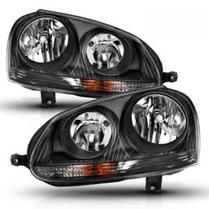 Volkswagen US Rabbit 06-09 / Jetta 05-10 / Gti 06-09 Crystal Headlight Black - Image 2
