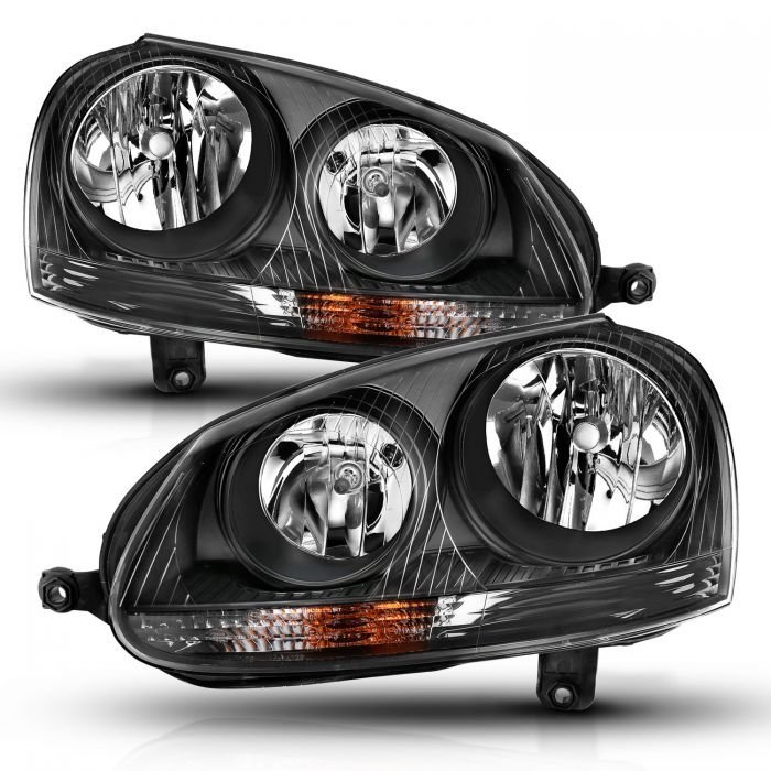 Volkswagen US Rabbit 06-09 / Jetta 05-10 / Gti 06-09 Crystal Headlight Black