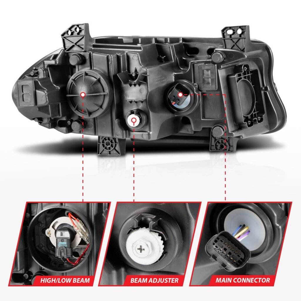 Dodge Charger 15-22 Projector Headlights Plank Style Black