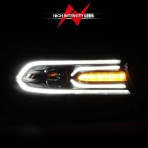 Dodge Charger 15-22 Projector Headlights Plank Style Black - Image 7
