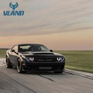 VLAND LED Halo Headlights For Dodge Challenger 2015-2020 With Sequential Turn Signals - Image 11