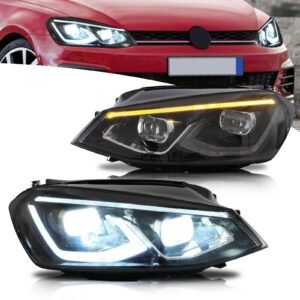 VLAND LED Projector Headlights For Volkswagen(VW) Golf MK7 2014-2017 With Sequential indicator Turn Signals (MK8 Style) - Image 2