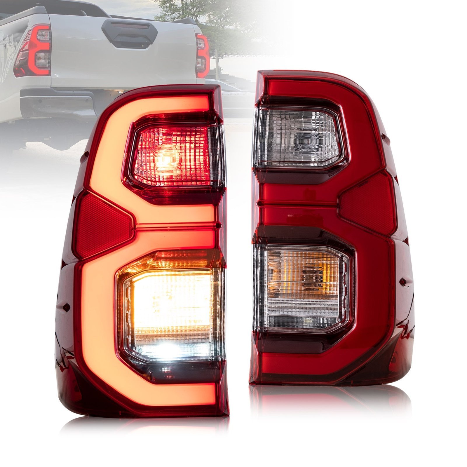 VLAND LED Tail Lights For Toyota Hilux 2015-2020 Rear Lamps - Image 2